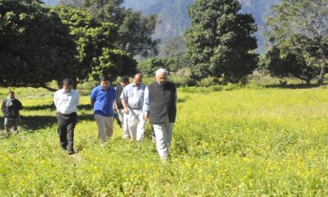 Hon`ble VC, CAU visited farm of CoA- Pasighat