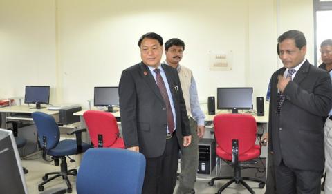 Education Minister of Arunachal Pradesh visited Computer Laboratory